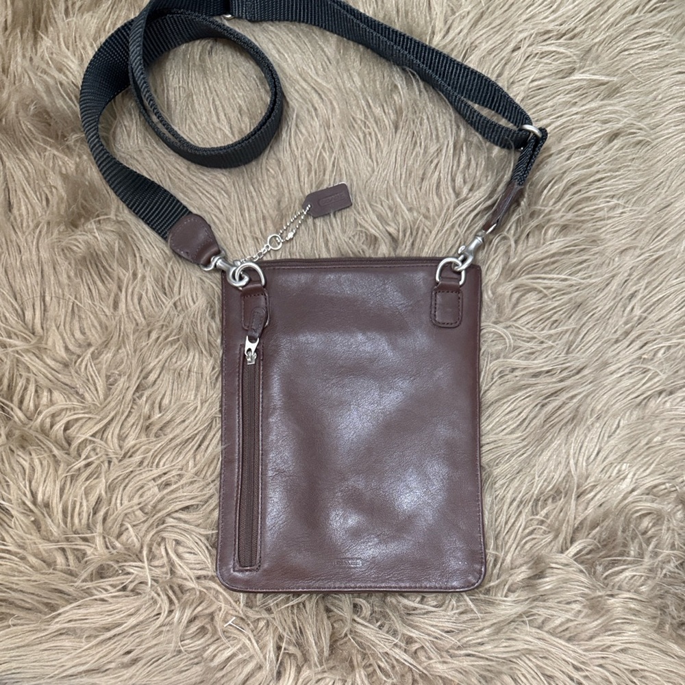 RARE Coach Brown Leather Crossbody Bag - Picture 2 of 7